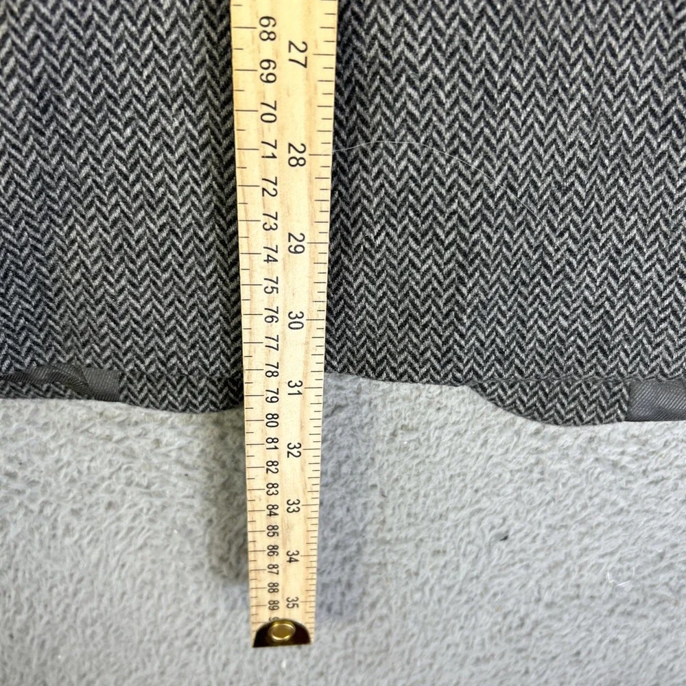 Vintage Bert Pulitzer‎ Blazer Mens 44 Gray Herringbone Camel Hair Wool Jacket